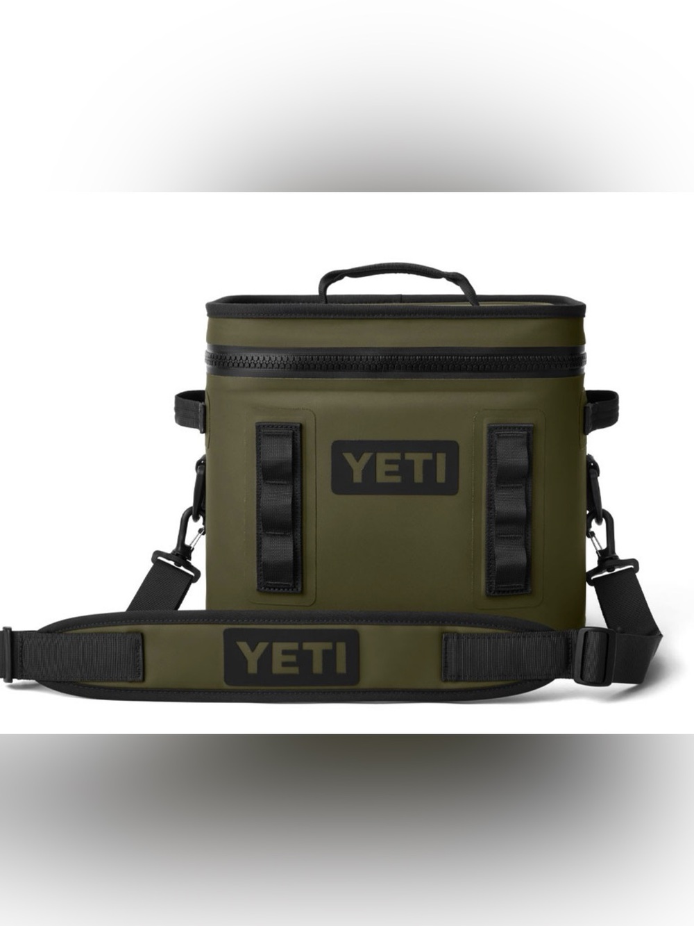 yeti olive/black hopper flip 12 soft cooler